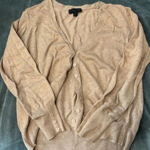 Worthington Tan V-Neck Cardigan